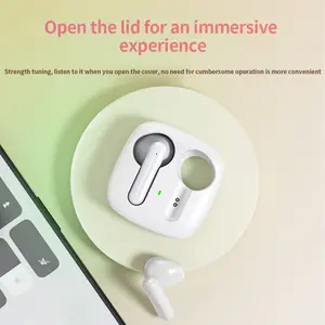 Booming Bass Gaming Earbuds - 12H Playtime V5.3 HIFI Stereo | IPX5 Waterproof | 1-Step Connect Phone/PC Sport & Fashion Wireless Earphones w/ LED Charging Case Audio Bluetooth