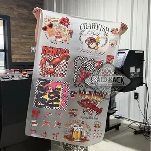 Crawfish season  DTF PREMADE 30"X48” GANGSHEET, DTF, DTF TRANSFERS,