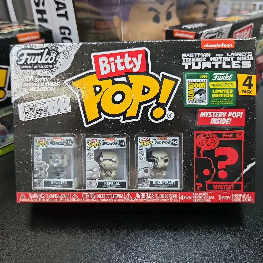Funko Bitty Pop! 4 pack Teenage Mutant Ninja Turtles SDCC Exclusive Splinter