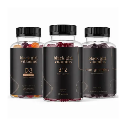 Black Girl Vitamins Energy Bundle - B12, Iron & D3