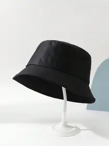 Simple Style Plain Color Double-sided Fisherman Hat, Casual Trendy Bucket Hat for Men & Women, Fashion Accessories for Travel & Outing, Caps Men, Casual Outfits Cap