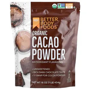 BetterBody Foods Organic Cacao Powder, 16 oz (454 g) BetterBody Foods Organic Cacao Powder, 16 oz (454 g)