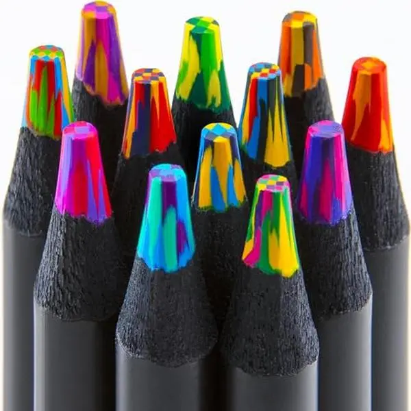 Art Supplies 12 Rainbow Colored Pencils, Teen Girl Gifts Trendy Stuff, Multicolored Cool Stuff Fun Art Pencil Teen Girl Gifts Trendy Stuff
