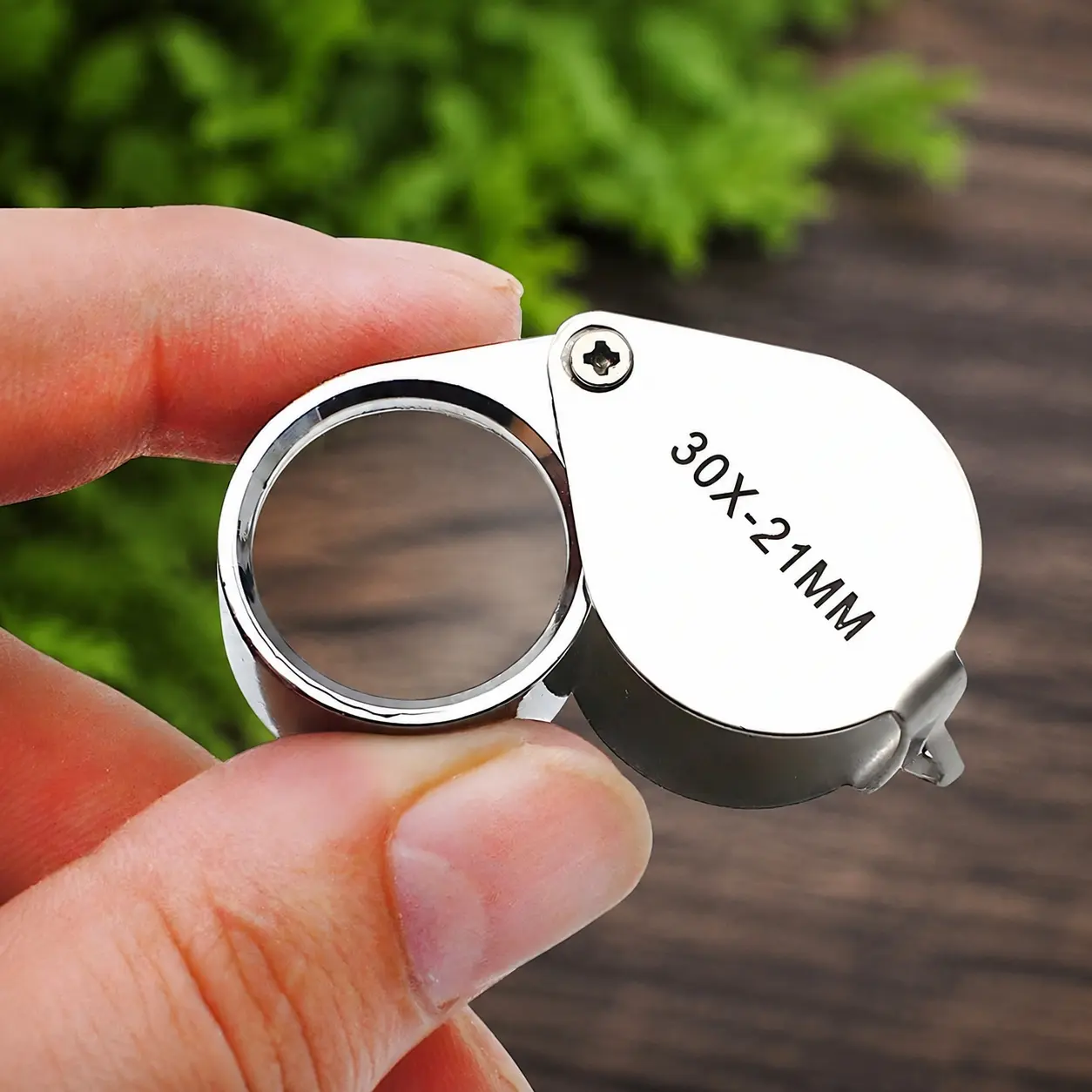 Portable Jewelry Magnifier with Dual Lenses for Coin Gemstone Grading, Adjustable Folding Microscope Tool for Jewelers, Coin Collectors, Plant Specimen Observation, Anti-Scratch Coated Optical Lens