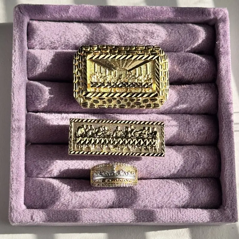 Última Cena Last Supper Gold-Plated Ring
