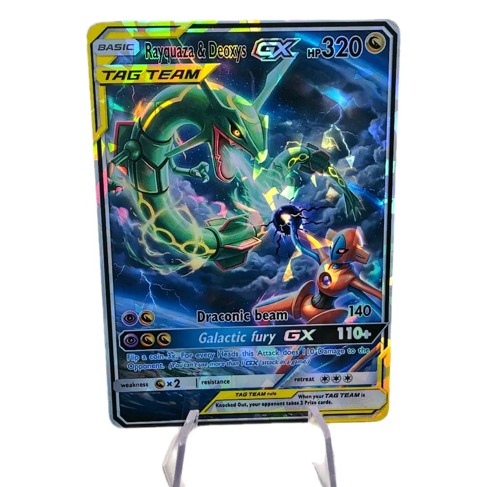Rayquaza & Deoxys GX Custom | Shattered Glass Holo