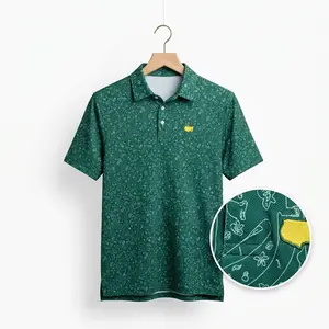 [SHIP FROM US] Golf Performance Polo Shirt 2026 – Printed Athletic Polo for Men, Breathable Golfwear, Casual Outdoor Outfit