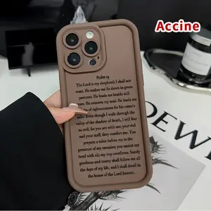 Phone Case for iPhone 17 Pro Max 16 Plus 15 14 13 12 11 Air E  Divine Shepherd Psalm Straight Edge Upgraded Lens Protection Durable Bumper Cover for Boy