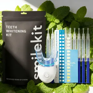 Teeth Whitening Kit for Sensitive Teeth withLED Blue Light, 10 Teeth Whitening Gel teeth  whitening turerelief  tooth  armor health smile Gentle Whiteningstrips