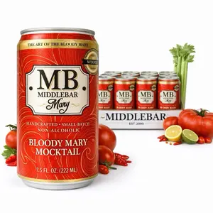 MiddleBar MINI MARY 12 Pack Non-Alcoholic Bloody Mary Mocktail Handcrafted Small Batch