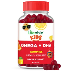 Lifeable Kids Omega 3 Gummies with Vegan DHA Supplement, 60 count
