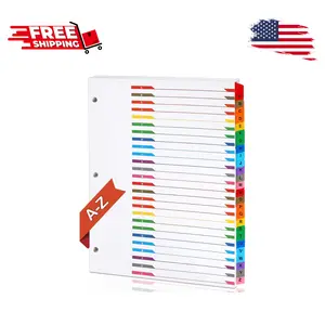 Alphabet Binder Dividers for 3 Ring Binder, A-Z