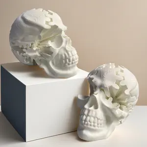3D Printed Rotating Skull Gear Ball Decompression，fidget toys，fidget toys adults，stuff for teen boys， Halloween Gifts，Home Decor，Decoration for Halloween, Christmas, Home, Office - Horror-Themed Collectible Figure- Ideal Gift for Dark Fantasy Lovers