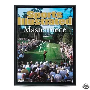 Tiger Woods Autographed Sports Illustrated Cover UnFramed Print Poster 2001 Masters Golf Player Artwork