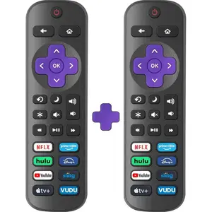 2 Pack Replacement Remote Control Only for Roku TV, Compatible for TCL Roku/Hisense Roku/Onn Roku/Sharp Roku/Philips Roku/Element Roku/Westinghouse Roku TVs (Not for Roku Stick, Box or Speaker)-USA