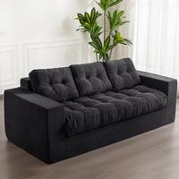 Black 3 Seater