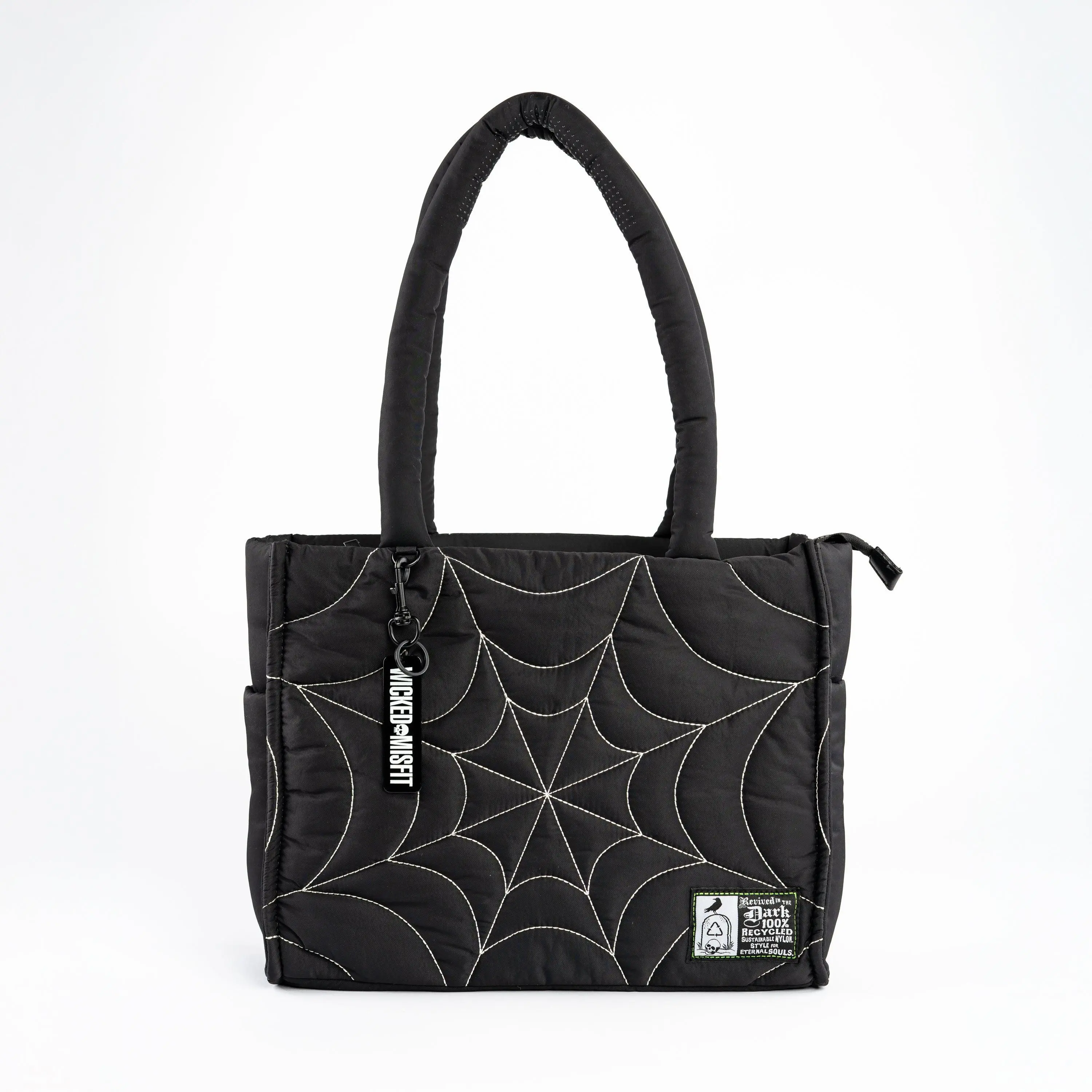Eco Friendly Nylon XL Spiderweb Puff Totes Eco Friendly Nylon XL Spiderweb Puff Totes