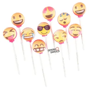 Emoji Lollipops (10 Pieces) - Cherry