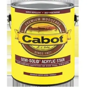 Cabot 1100 Series 1107 Semi-Solid Siding Stain Natural Flat Liquid 1 gal Can Water Repellent Deep Penetrating Premium Woodcare