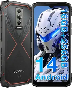 DOOGEE Blade 10 Pro (2025) Rugged Phone,10.7mm Ultra-Thin,16GB+256GB Rugged Smartphone,Android 14 Octa Core,6.56" HD+90Hz,50MP+8MP,IP68/IP69K Waterproof Phone,Widevine L1,NFC/Face Unlock