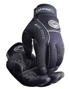 Caiman 2973 - Padded Palm Knuckle Protection Mechanics Gloves