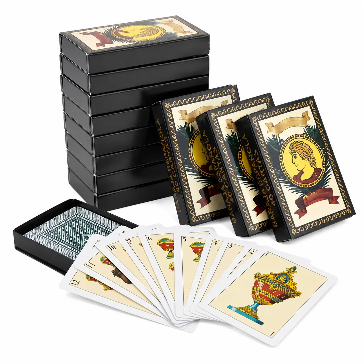 Father's Day Gift Soccer Toy - 100% Plastic Waterproof Spanish Playing Cards Baraja Española Deck for Truco, Family Card Games, Party Use & Festive Gatherings, Card Games For Families, Party Cards Game