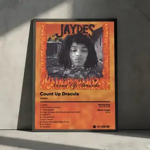 Rapper J-Jaydes Album Cover Poster HD Waterproof Art Sticker | Custom DIY Self-Adhesive Wall Print | Fade-Resistant, Long-Lasting Decorative Poster for Home, Office, Living Room, Bar | Multiple Sizes, High Definition, Easy to Apply & Clean