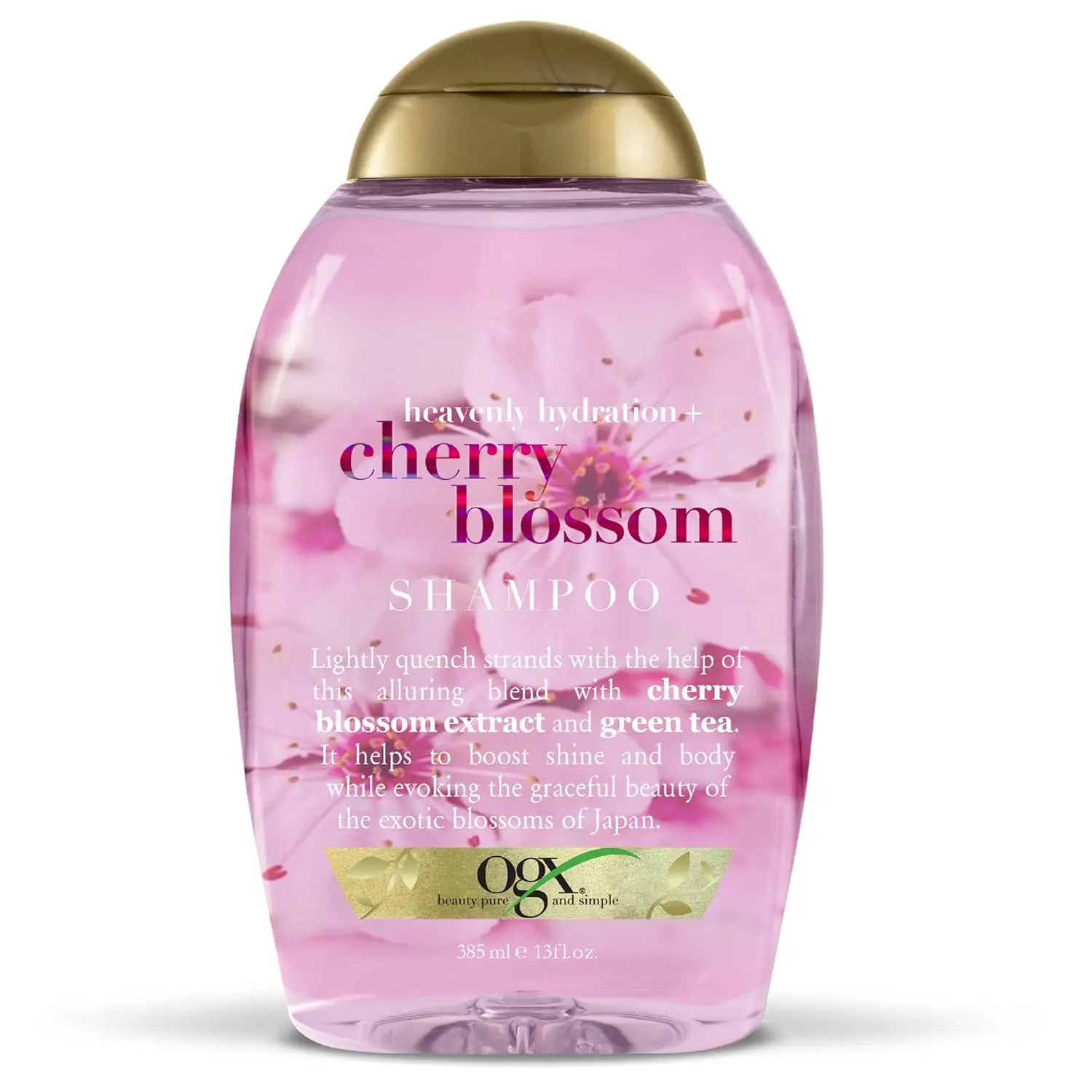 OGX Heavenly Hydration Shampoo, Cherry Blossom, 13 Oz