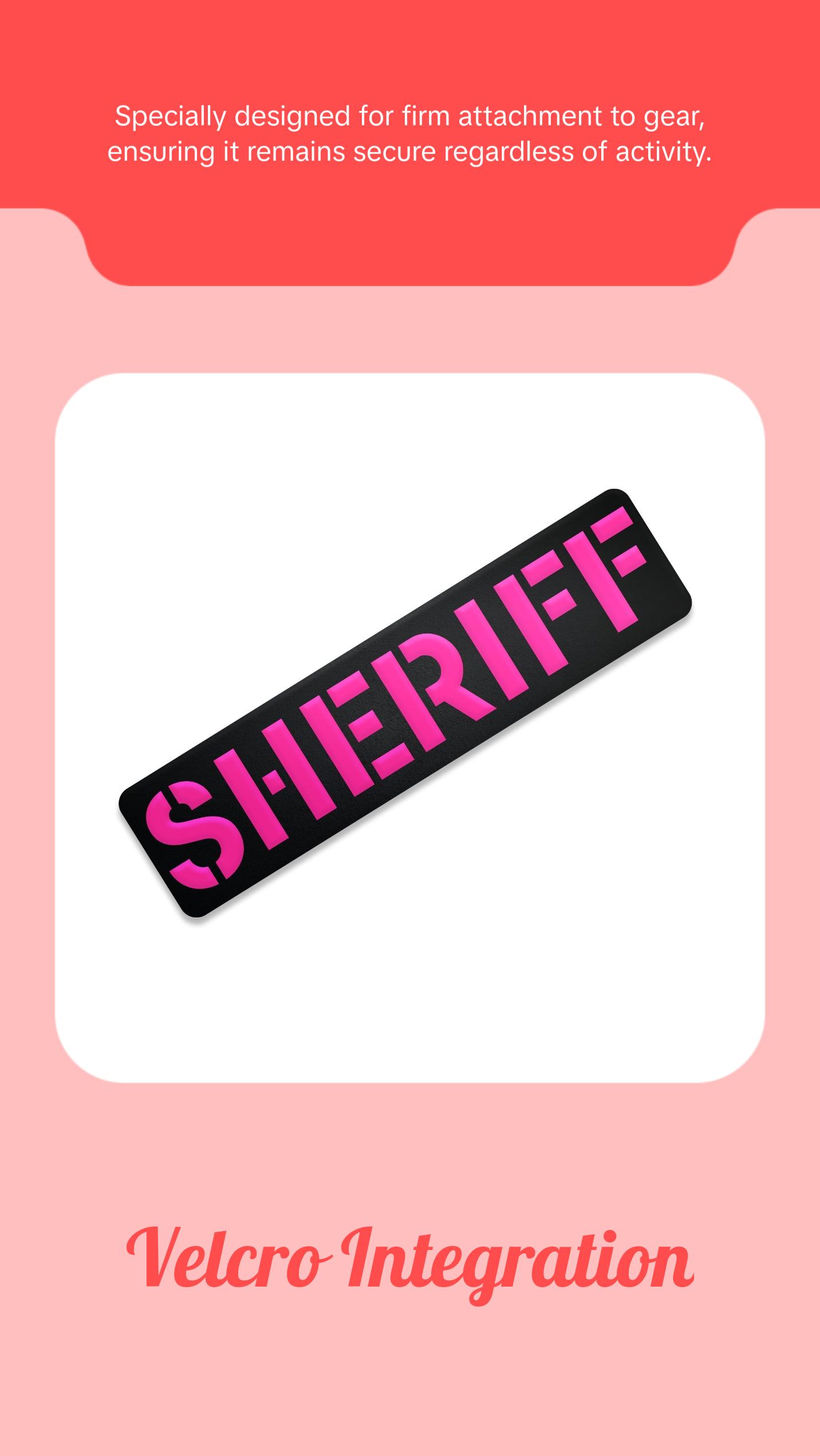 [SHERIFF] Operator PVC Patch [BLK/PNK]