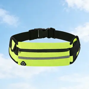 Slim Reflective Running Waist Pack | Water Resistant Fanny Bag with Adjustable Belt for Runners, Joggers & Fitness
