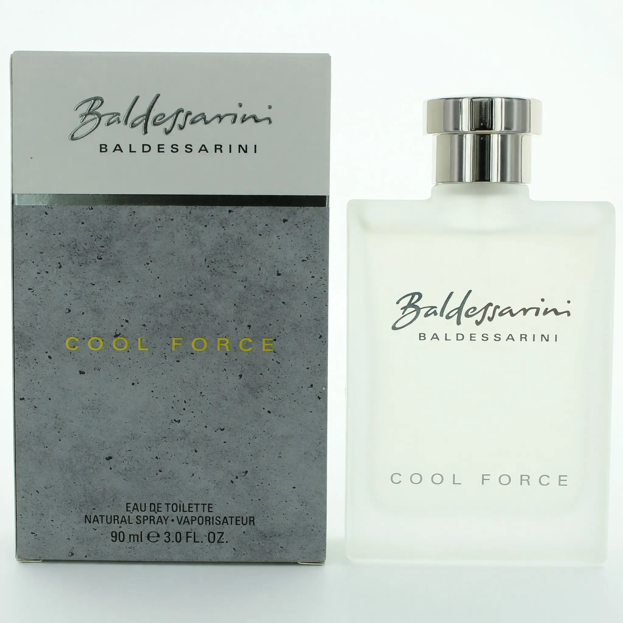 Baldessarini Cool Force Eau de Toilette Spray for Men, Cooling Woody Aromatic Fragrance with Sea Notes, Bergamot & Sandalwood, 3 oz, Cooling Men's Fragrance
