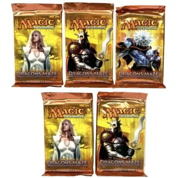 Magic the Gathering Cards - Dragon's Maze - BOOSTER PACKS (5 Pack Lot)[English]
