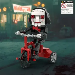 Educational Building Blocks Toy, A2146 Electric Saw Horror Puppet Model, Fun & Safe Plaything for Kids Ages 3+ Building Sets