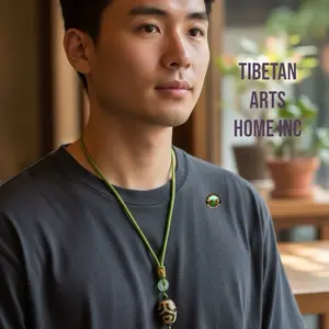 Tibetan Arts Home Inc. Dzi Bead Necklaces for Men and Women - Versatile and Stylish Jewelry