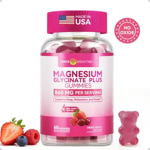 INNER BRIGHTNESS Clean Magnesium Complex Gummies, Sugar-Free, 860mg with 3 Essential Magnesium—Glycinate, Taurate, and Citrate—for Sleep, Muscle & Heart Health #SummerVibes