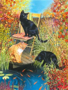 Fall Fishing - 425 Piece Wooden Jigsaw Puzzle