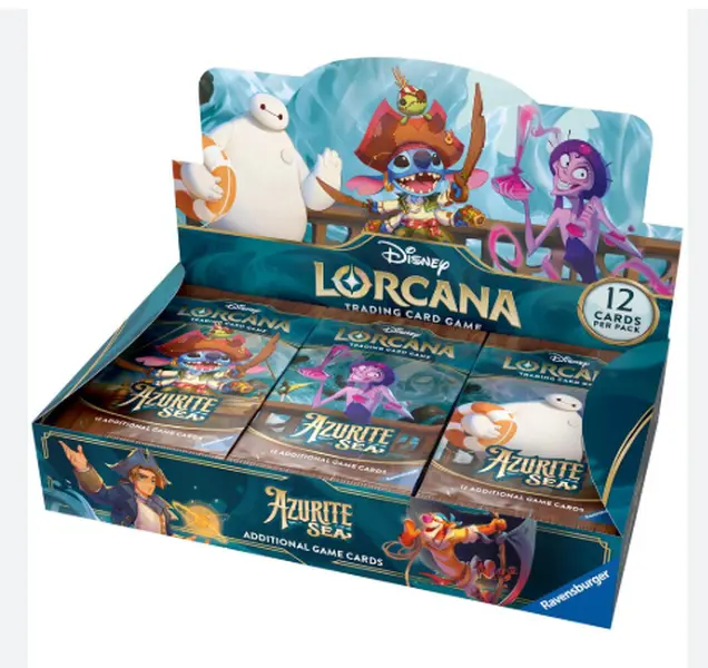 Disney Lorcana Trading Card Game: Azurite Sea Booster Box