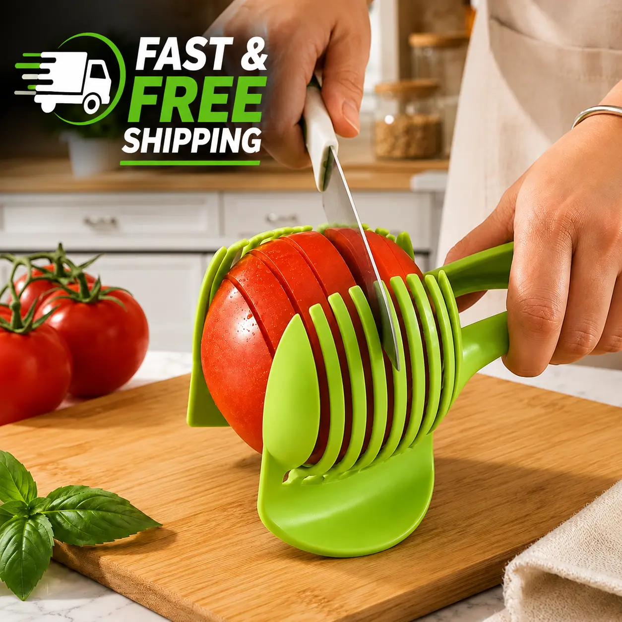 Multifunction Vegetable and Fruit Slicer Holder, ABS Plastic Food Prep Grip for Safe Egg and Produce Slicing, Easy Clean Kitchen Tool, Smooth Kitchen Fruit Utensil Fruit Vegetable Cutter