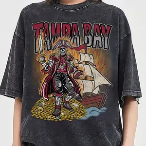 Tampa Bay Football Skull Vintage Shirt, Gift For Fan Football Game Day Unisex Shirt