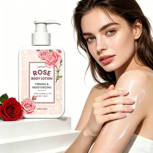 Rose Body Lotion, Rose Lotion, Body Lotion，Hydrating & Moisturizing With Rose Extract! Gentle, Lightweight & Non-Greasy, Glides On Easily. Softens, Smooths & Firms Skin – Perfect For All Skin Types!