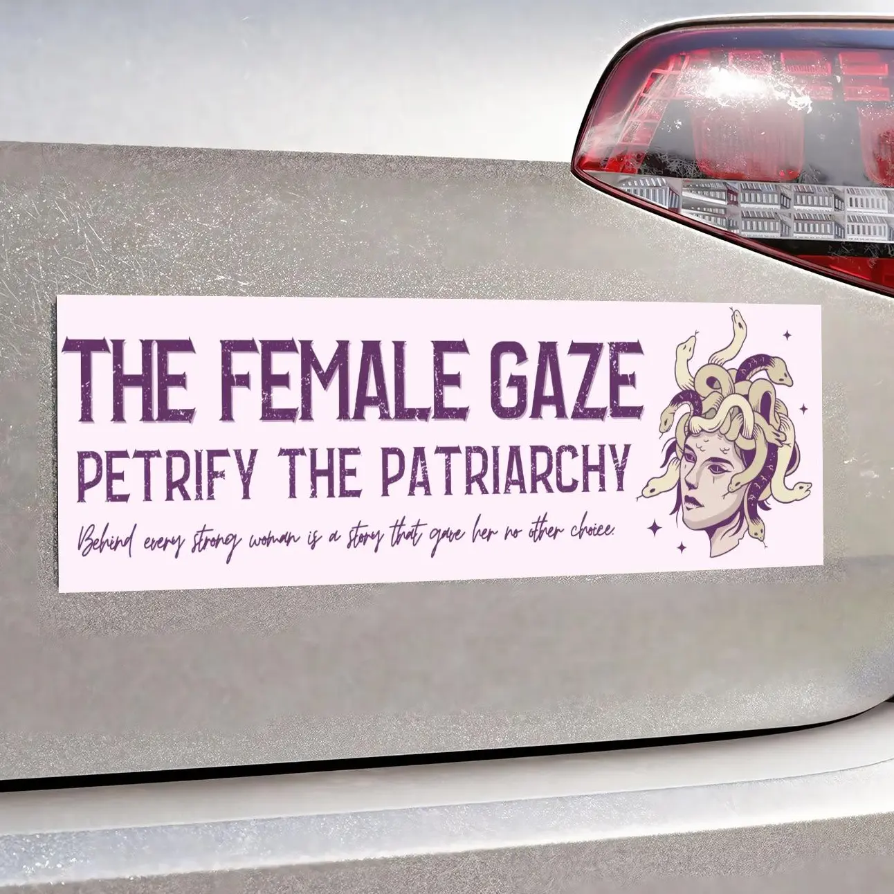 Feminist Bumper Magnet, Anti-Patriarchy Bumper Sticker, Leftist Car Magnet for Women Car Stickers, Social Justice Magnetic Bumper Sticker, Funny Bumper Sticker, Cute Car Stickers, Car Magnet.
