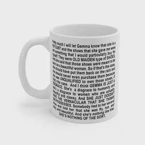 Funny NY Tiffany�s Big Brother Mug, Viral Reality TV Quote Coffee Cup, Iconic Meme Gift for Fans, Coworkers, White Elephant, 11oz15oz