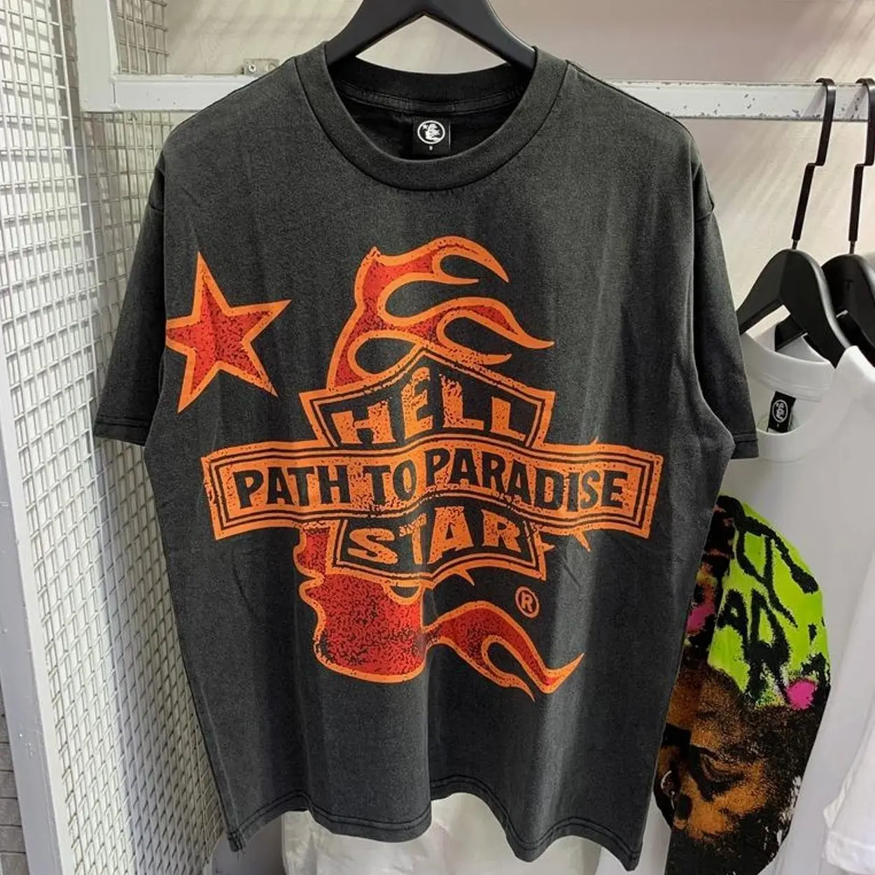 Hell-star Path To Paradise Tour Y2K Aesthetic T Shirt, Harajuku Tee, Goth Punk T-Shirt, Alternative Clothing, Y2k Graphic Shirt, Unisex Shirt, Cotton Shirt, Vintage Shirt, Crewneck Shirt, Streetwear, Oversized T-Shirt MHY