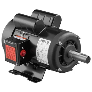 VEVOR 3 HP Electric Motor, 1750RPM Air Compressor Motor, CW/CCW Rotation, 1.125 inch Shaft Diameter, 2.75inch Shaft Length, 12N. m Torque, Single-Phase, TEFC Cooling, 230V, 184T Frame