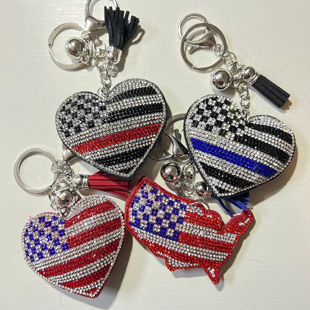 America flag keychains