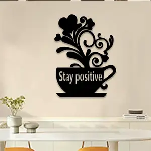1pc Coffee Cup Metal Wall Art, Coffee Cup Statue Mural, Perfect for Coffee Shop, Breakfast Nook, Cafe Theme Decor, Ideal Gift for Coffee Connoisseurs
