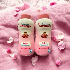 Talco Mennen Magic, ROSA , Hipoalergénico. Protege Su Piel 200G. Talcum Powder - 2 Pack Hypoallergenic Sensitive Smooth