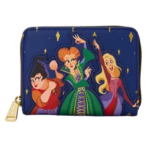 Hocus Pocus Sanderson Sisters Night Sky Zip Around Wallet