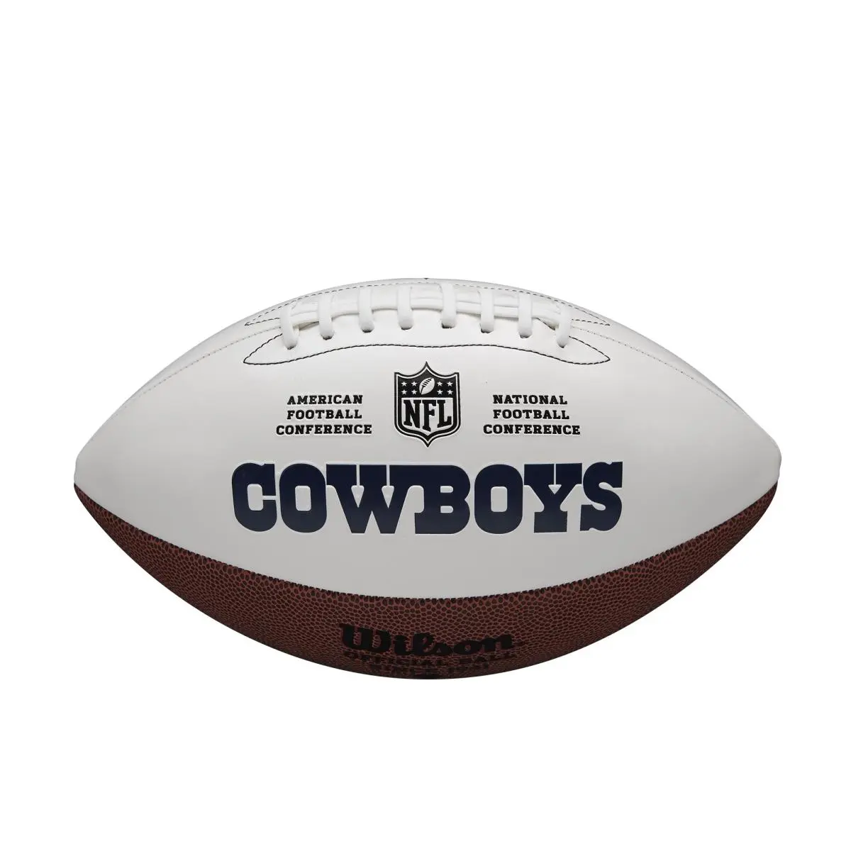 Wilson NFL Dallas Cowboys Autographable Full-Size Sportsball - Authentic Sports Memorabilia Collector Item, Features Official Team Logo