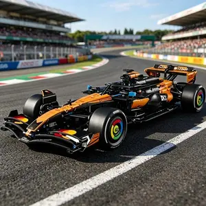 1675Pcs Orange Technic Racing Car Building Blocks 42228 | Cool Toy Gift for Kids & Home Decoration